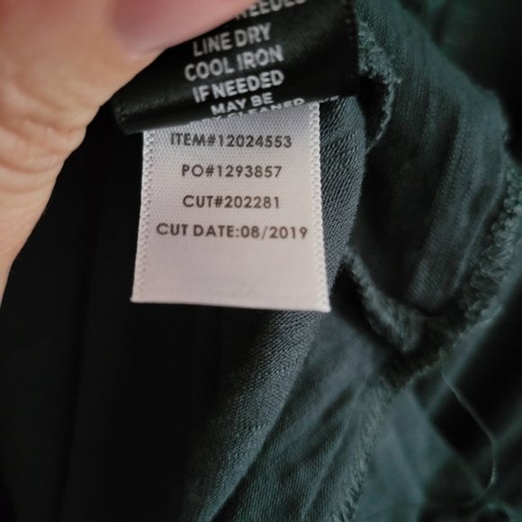 Torrid Women's Green Super Soft Crochet V-neck Babydoll Top Size M/L - Picture 5 of 6